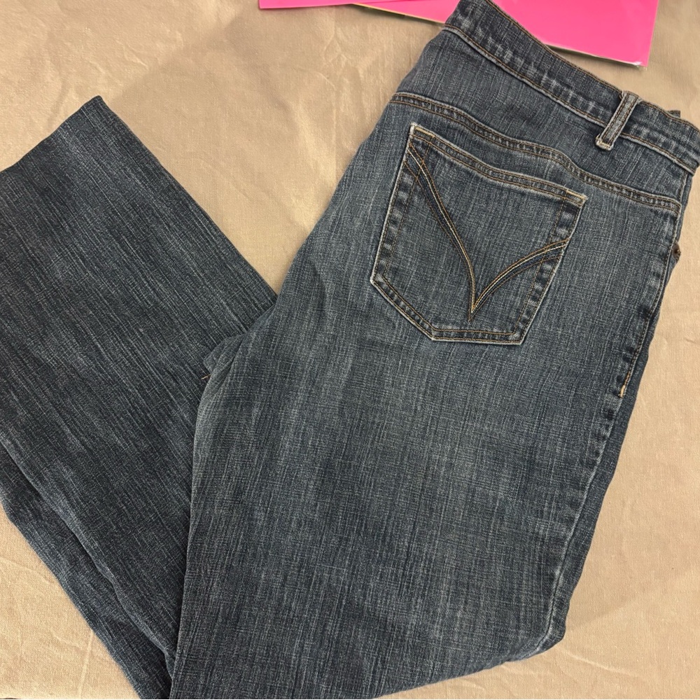 Venezia Dark Blue Straight Leg Jeans